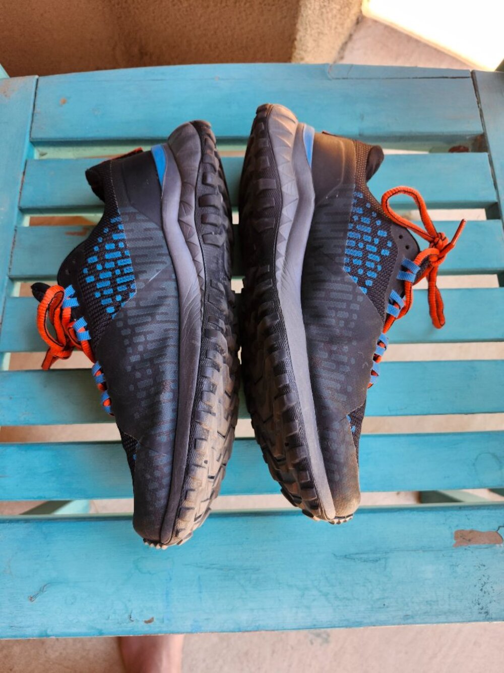 The North Face Men's FUTURELIGHT Hiking Trail Shoe Black/Blue/Orange/Gray 9.5 US - Picture 8 of 13